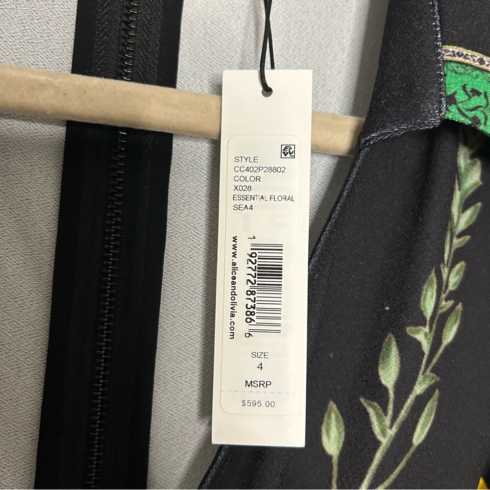 Alice + Olivia Melinda Wide Leg Wrap Jumpsuit - Picture 9 of 16